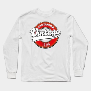 Santander Spain vintage logo Long Sleeve T-Shirt